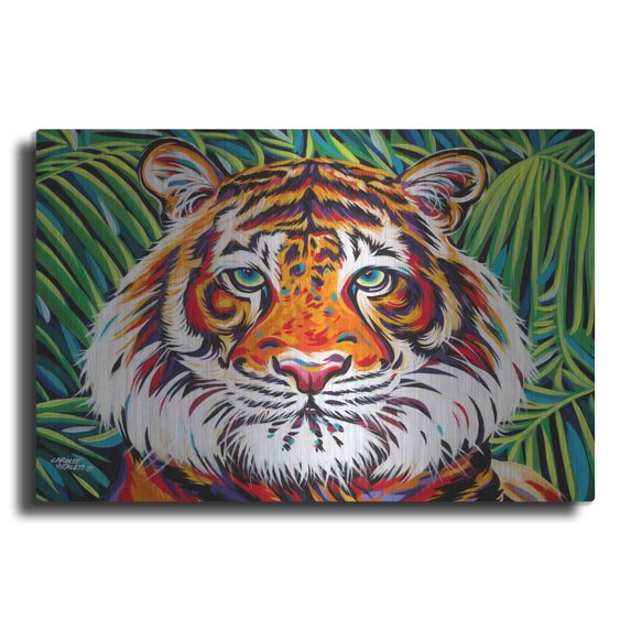Luxe Metal Art 'Wild Beauties I' by Carolee Vitaletti Metal Wall Art, 24"x16"