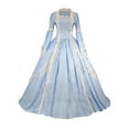 thumbnail image 1 of UPPADA Robes d'Invitée de Mariage pour Femmes Hiver Robe à Manches Longues Grande Taille Robe Évasée Robe Maxi de Cocktail pour Femmes Robes de Soirée Ajustées Robe d'Été Violette pour Femmes, 1 of 5