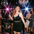 thumbnail image 3 of Plus Size Skirt for Women A Line Causal Above Knee Zip Front Flare Skirts 2026 1X Black, 3 of 8