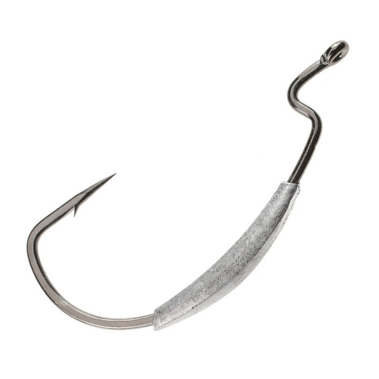 3/0 weighted hook Gamakatsu Superline EWG Weighted Worm Hook, Size 2/0, 1/8oz, 5pk