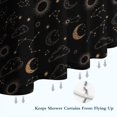 thumbnail image 6 of Black Celestial Cloud Pattern Shower Curtain 84"x72" ,Bathroom Decorative Shower Curtains Set with 12 Hooks,Modern Waterproof Washable Shower Curtain, 6 of 6