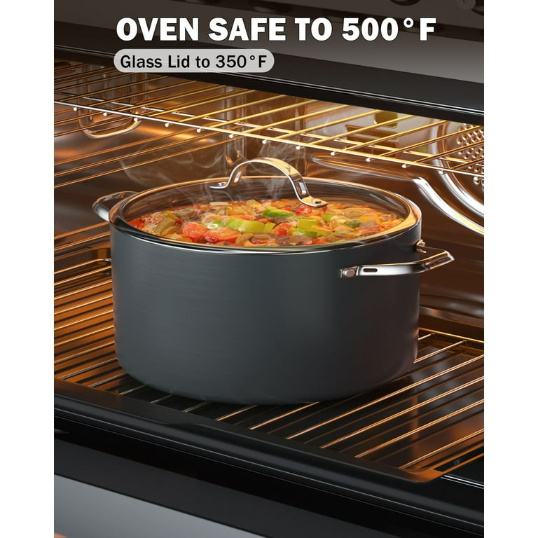 Cooks Standard Hard Anodize Non-Stick Dutch Oven 7 QT Casserole