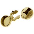 thumbnail image 4 of Transemion Round Men Cufflinks Cuff Button Covers 2 Suit Gift Business Pieces Men Gold 15mm Diameter 5Set, 4 of 6