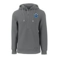 thumbnail image 2 of Men's-Cutter & Buck  Gray Vancouver Whitecaps FC Roam Eco Half-Zip Recycled Tri-Blend Hoodie Pullover Top, 2 of 3
