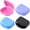 Blue/Black/Purple/Pink, variant on Retainer Case with Vent Holes, 4Pcs Denture Case, Orthodontic Mouth Guard Case with Tight Snap Lock