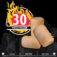 FOGO Super Premium Hardwood Lump Charcoal 35 Pound Bag, Fogostarters