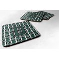 thumbnail image 1 of Sous-verre en Mousse Vert et Blanc Lettre D Football, Ensemble de 4, 1 of 1