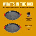 thumbnail image 3 of Bandeja para pizza Bakken-Swiss de acero al carbono 2 redond, 3 of 3