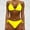 Yellow, variant on IDALL Bikini Sets Bathing Suit Two Piece Push Up Tankini Sets Plus Size Beachwear Swimsuit Bikini Womens Swimsuits Micro Bikini Black L(Clearance Sales)