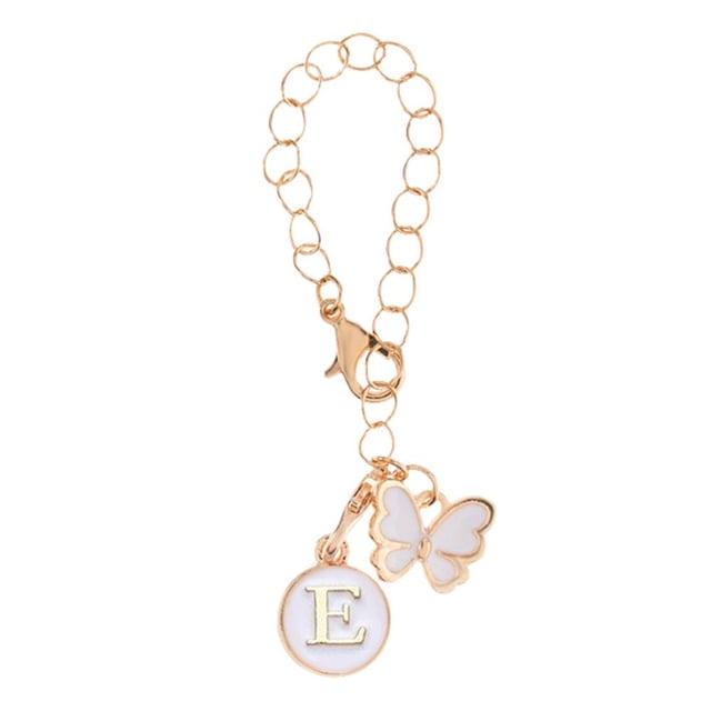 Letter Charm Accessories Heart & Butterfly Design for Tumblers with Handle, Personalized Name ID Decor for Cups Bags P2F2