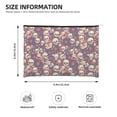 thumbnail image 3 of Cauagu Skull rock music record for Tyvek Makeup Bag,Reusable Travel Cosmetic Bag Women Organizer Toiletry Bag Birthday,Gifts for Women Girlfriend Mom Teacher 6.5’’*8.9’’, 3 of 7