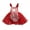 Rouge, variante sur ITFABS Barboteuse en Tulle à Rayures de Noël avec Imprimé Père Noël en Forme de U