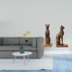 thumbnail image 2 of Estatua de hoja,Estatua de hoja para decoración del hogar,artesanías y obras de arte,Figura de mesa,Sujetalibros con forma de gato para decoración de oficina o hogar,Estantería escultórica, 2 of 8
