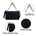 thumbnail image 3 of Bolso tipo cartera clásico, bolso de mensajero femenino, bolso de moda con un hombro, bolso con cadena, 3 of 6