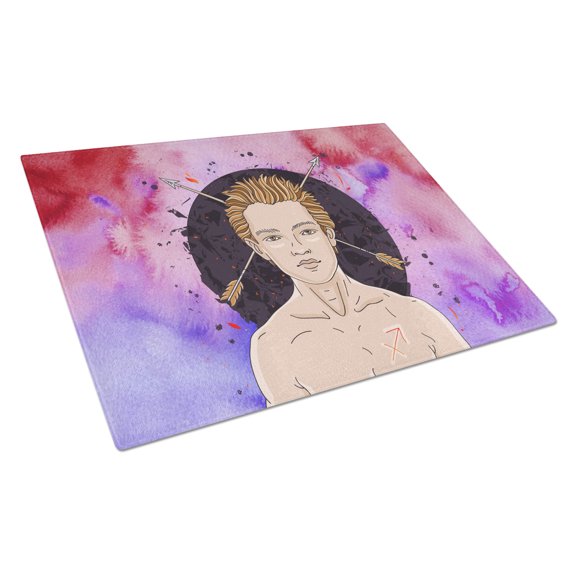 Caroline's Treasures Sagittarius Zodiac Sign Glass Cutting Board Large