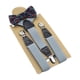 thumbnail image 3 of 2 tirantes para niños y pajarita Y tirantes elásticos en la espalda con clips fuertes Gris Yuyangstore tirantes para hombre, 3 of 8