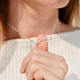 thumbnail image 2 of Birthday Gifts For Women, Dainty Wave Necklace Unique Gifts For Women, Birthday Necklace For Women Friend Sister Daughter Mom Granddaughter Grandma Nana..., 2 of 5