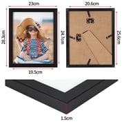 CRUGLA 12 Pack 8x10 Picture Frames, Black Photo Frames Bulk for Wall or Tabletop Decoration