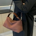 thumbnail image 3 of GASTROPOD 2026 New Suede Bag Slouchy Shoulder Bag for Women Crescent Satchel Crossbody Purse Brown Suede Bag Work Tote Handbags, 3 of 7