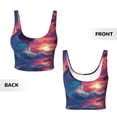 thumbnail image 5 of Lsque Hawaiian Island Beach Shark Printed Women'S Sports Bra, Compression, Moisture Wicking, High-Impact Sports Bra For Women,Supportive sports bra-Large, 5 of 9