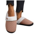 thumbnail image 6 of Povozer Women's Indoor Bedroom Slipper with Memory Foam, Wool-Like House Shoe with Anti-Skid Rubber Sole for Ladies(Khaki,7.5), 6 of 6
