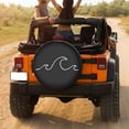 thumbnail image 3 of KAKALAD Ocean wave Spare Tire Cover Universal Vehicle Accessories Buckle Car Tools 14”in, 3 of 6