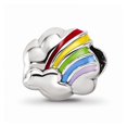 thumbnail image 1 of 925 Sterling Silver Reflections Enamel Rainbow Bead; for Adults and Teens; for Women and Men, 1 of 2