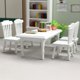 thumbnail image 3 of Silla De Mesa Para Casa De Muñecas, Modelo De Muebles De Madera 1/12, Suministros De Paisaje Para El Hogar, 5 Uds., 3 of 8