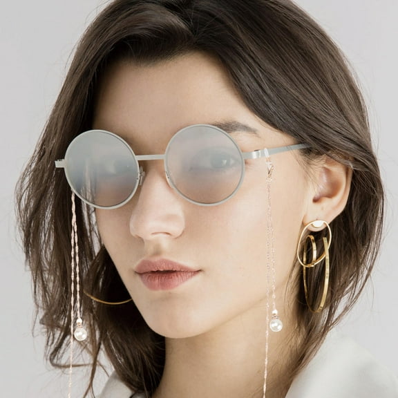 YOSADIER Glasses Necklace Metal Non Skid Sunglass Strap 90x0.8in Golden 1Pack
