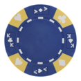 thumbnail image 1 of Fichas de póker Playzaic de compuesto de arcilla, 14 g, 50 unidades, azul, 1 of 4