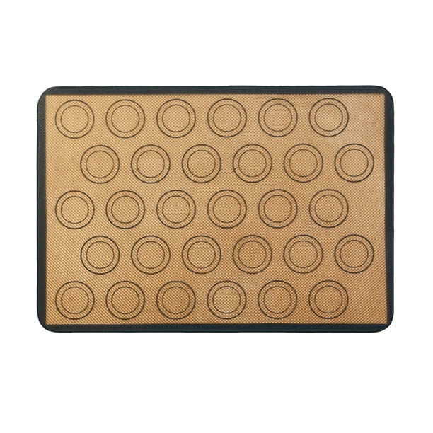 Tapete de silicona para hornear de 0,7 mm, antiadherente, reutilizable, apto para lavavajillas, resistente al calor, para hacer galletas y pasteles.