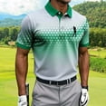 thumbnail image 5 of Fnnxeal Mens Polo Shirts Short Sleeve Graphic Summer Collared Casual Golf Polo Green Shirts for Men Size XL, 5 of 5