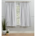 thumbnail image 2 of Exclusive Home Catarina Layered Solid Room Darkening Blackout and Sheer Hidden Tab/Rod Pocket Top Curtain Panel Pair, 52"x63", Cloud Grey, Set of 2, 2 of 7