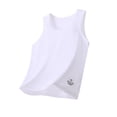thumbnail image 2 of Agkizg Breathable Cotton Tank Tops for Kids, Boys Girls Undershirts Summer Crew Neck Sleeveless Shirts, Sizes 5-16 Years, 2 of 6