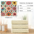 thumbnail image 6 of Yayeee 6 Pack Kitchen Dish Cloths for Washing Dishes Soft Absorbent Microfiber Towels, Colorful Flowers, 6 of 9