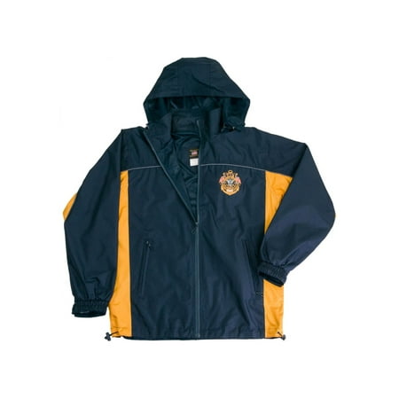 US NAVY Hooded Light Weight Rain Resistant Wind Breaker