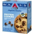 thumbnail image 4 of Atkins Chocolate Chip Protein Cookie, Protein Dessert, Rich in Fiber, Low Carb, Low Sugar, Keto Friendly, 6/4 Packs, 4 of 9