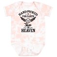 thumbnail image 3 of Inktastic Handpicked for Earth by My Tio in Heaven with Angel Wings Boys or Girls Baby Bodysuit, 3 of 5