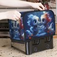 thumbnail image 6 of KLL Cute Fish Flower Couple Print 2 Slice Toaster Dust Covers Kitchen Small Appliance Cover with 2 Pockets,Can hold Jam Spreader Knife & Toaster Tongs (11.4 x 7.9 x 7.5), 6 of 6