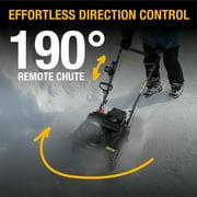 Poulan Pro Single Stage Gas Snow Blower 18 with Electric Start, 190° Remote Chute Control