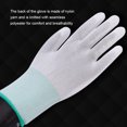 thumbnail image 3 of Qarigey 12 pares de guantes de seguridad de trabajo de PU para hombres y mujeres, guantes protectores reutilizables para electricistas, Protector de guantes y mitones Qarigey AP018764-00, 3 of 6