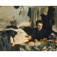 thumbnail image 2 of Sargent, John Singer 24x20 White Modern Wood Framed Museum Art Print Titled - Padre Sebastiano, 2 of 4
