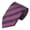 Plum, variant on Men's Stripe Tonal Pre-Tied Zipper Neck Tie - Red