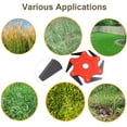 thumbnail image 5 of Trimmer Head Cutter 6 Steel Grass Steel Blades Razors 65Mn Trimmer Head Cutter for Mower Grass Brush Cutter Head for String Trimmer Fit 99% Trimmers and Brush Cutters Mowing Head Tool, 5 of 7