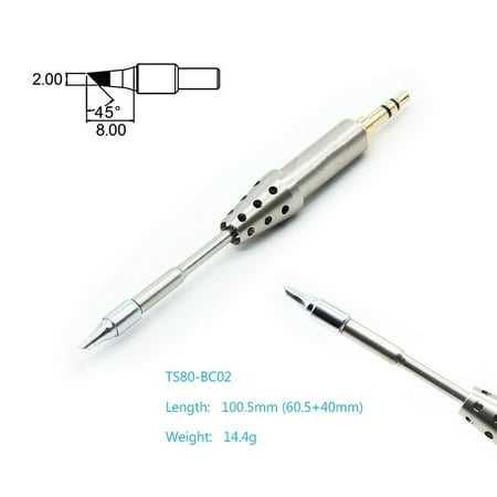 

Soldering Weld Iron Replacement Tips TS-B02 K4 J02 BC02 D25 For TS80P