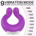 thumbnail image 2 of Anillo Vibrador para Pene Entrenador de Resistencia Masculina, 9 Modos de Vibración Juguetes Sexuales para Hombres, Estimulador de Clítoris Estimulación de Testículos Vibradores para Hombres Juguetes, 2 of 5