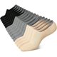 thumbnail image 1 of Nvzi 9 pares de calcetines invisibles para mujer, antideslizantes, de corte bajo, para uso informal y formal, suaves y elásticos, 3 colores, M (talla: 5-9), 1 of 2