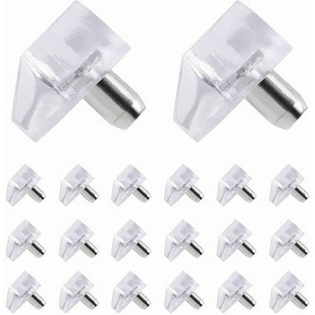 

100Pcs Shelf Support Pegs 5mm Plastic Cabinet Clips Holder Book Shelf Holder Pins for Kitchen Furniture