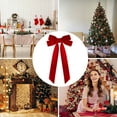 thumbnail image 5 of Yunuuuoa 16pcs Velvet Christmas Bows for Tree Wreath Gift Wrap Party Decorations Reusable Holiday Craft Supplies Festive Wedding Home Decoration, 5 of 7