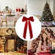 thumbnail image 5 of 16 lazos navideños de terciopelo para envolver regalos y decorar árboles y coronas | Lazos artesanales de 19,5 x 10 cm para fiestas, bodas y decoración del hogar, 5 of 7